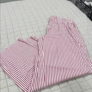 Red and White Striped Pants